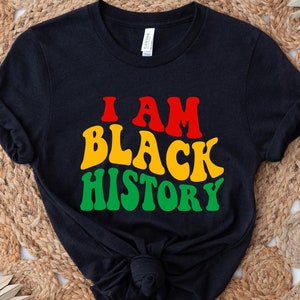 Black History T-shirts, Black Power-shirt, Black Proud Gift-T-shirt, I Am Black History-shirt, Afrika-kaartshirt, melanine-shirt, Black Culture-T-shirt