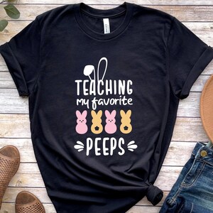 Ostern Lehrer Shirt, Meine Lieblings-Peeps Shirt lehrend, Lehrer Shirt, Lehrer T-Shirt, Lehrer T-Shirt, Peeps T-Shirt, Ostern Shirt, Ostertag