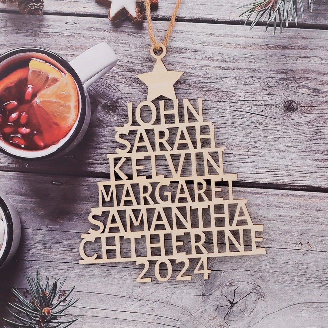 Custom Family Ornament Personalized Family Name Ornament Family Custom Gift Ornament for Family