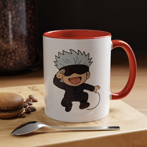 Jujutsu Kaisen mug, Anime mug, Anime funny mug, Japanese Mug, Kawaii mug, Chibi mug, Gojo Mug, Gojo funny mug, Anime fan gift