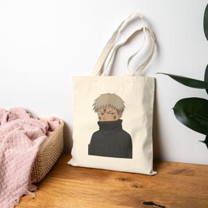 Toge Inumaki Tote bag, Anime tote bag, Anime bag, Anime merch, Jujutsu Kaisen Tote, Jujutsu Kaisen merch, Anime tote, Anime, Japanese gift