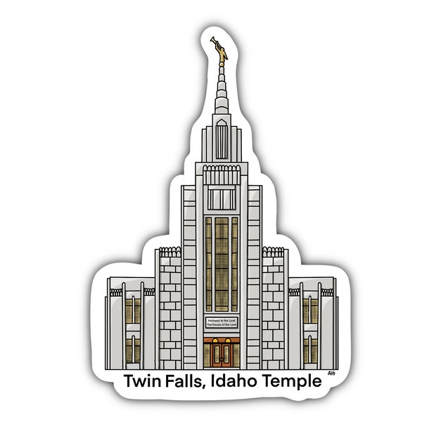 Waterproof Sticker - Twin Falls, Idaho Latter-day Saint Temple