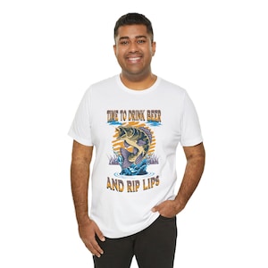 Fishing Tee, Fish and Beer T-shirt, Beer and Fish Tee, fishin g, fi shing, fishing, bass fishing,