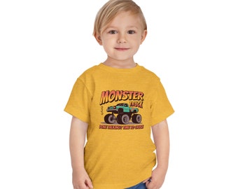 Camiseta para niños Monster Truck, camiseta para niños pequeños Monster Truck, camiseta para niños pequeños Truck, camiseta para niños Monster Truck