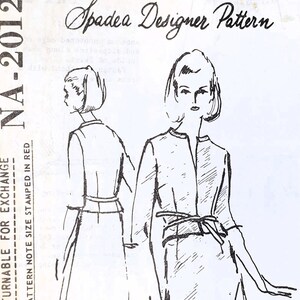 Spadea NA-2012; Suit- Skirt and Jacket. Vintage 1966 Mail Order Pattern.