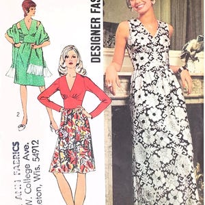 Vintage 1970er Jahre Kleid Schnittmuster Gr. 12 B34 Schlichtheit 5350