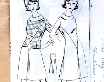Vintage 1960s Dress w Jacket UNUSED Size 10 B31  Mail Order Sewing Patterns by Pauline I489