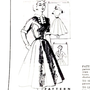 Vintage 1950s Dress Sewing Pattern Bust 32 - Spadea 1089 Mail Order Pattern by Alan Graham