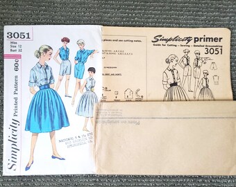 在庫処分 半額 Shorts and Skirt Vintage 1950s Pattern Skirt Gathered Full - アクセサリー
