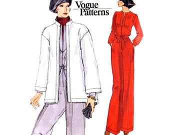 Vogue 9580 Vintage 1970s Jumpsuit Sewing Pattern Size 10 B32.5