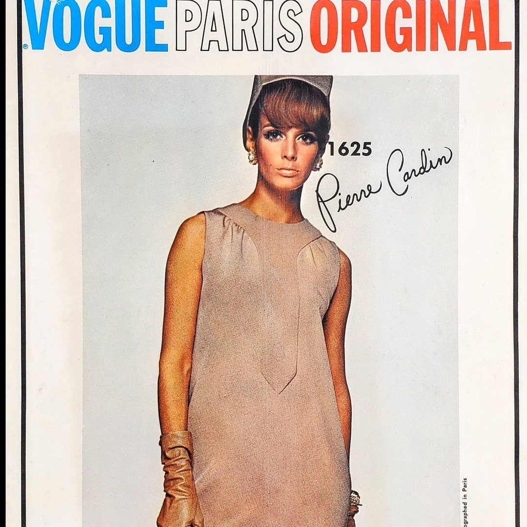 Patron De Couture Vogue Années 1960 Par Pierre Cardin - Robe B36 (1523), Pièces Non Découpées - Neuf