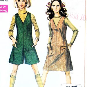 Wykrój na kombinezon z lat 60. XX wieku, rozmiar 12, B34, Simplicity 7821