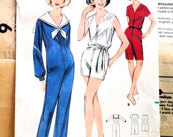 Vintage 1960s Jumpsuit Romper B34 Butterick 3532 Sewing Pattern