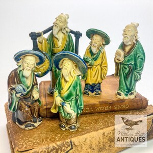 Antique Chinese Pottery Mudman Figurine Statues, Sold Separately, ca. 1900s - 30s
