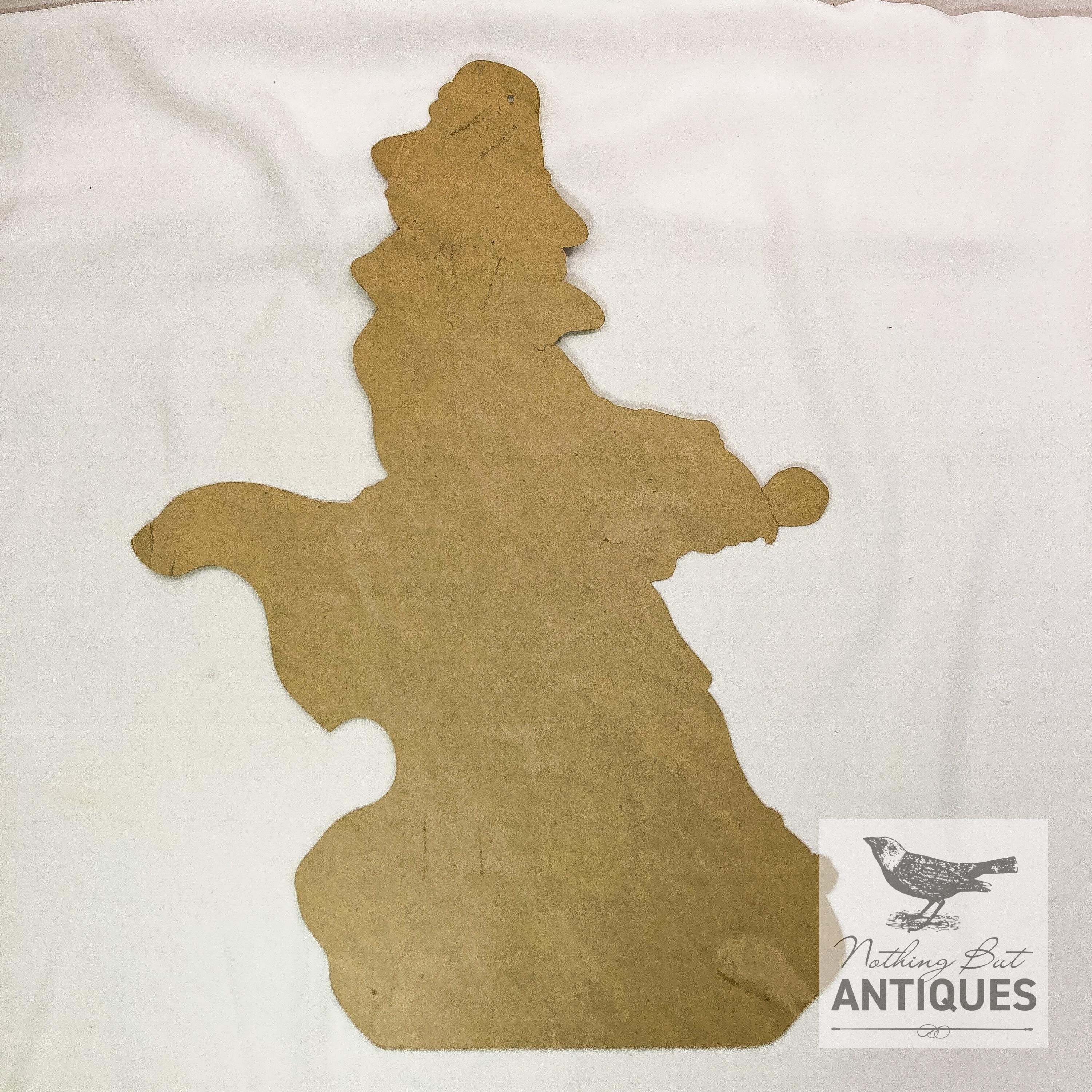 Vintage St. Patrick’s Day Die Cut Leprechaun Wall Decoration – Double-Sided Cardboard Cutout