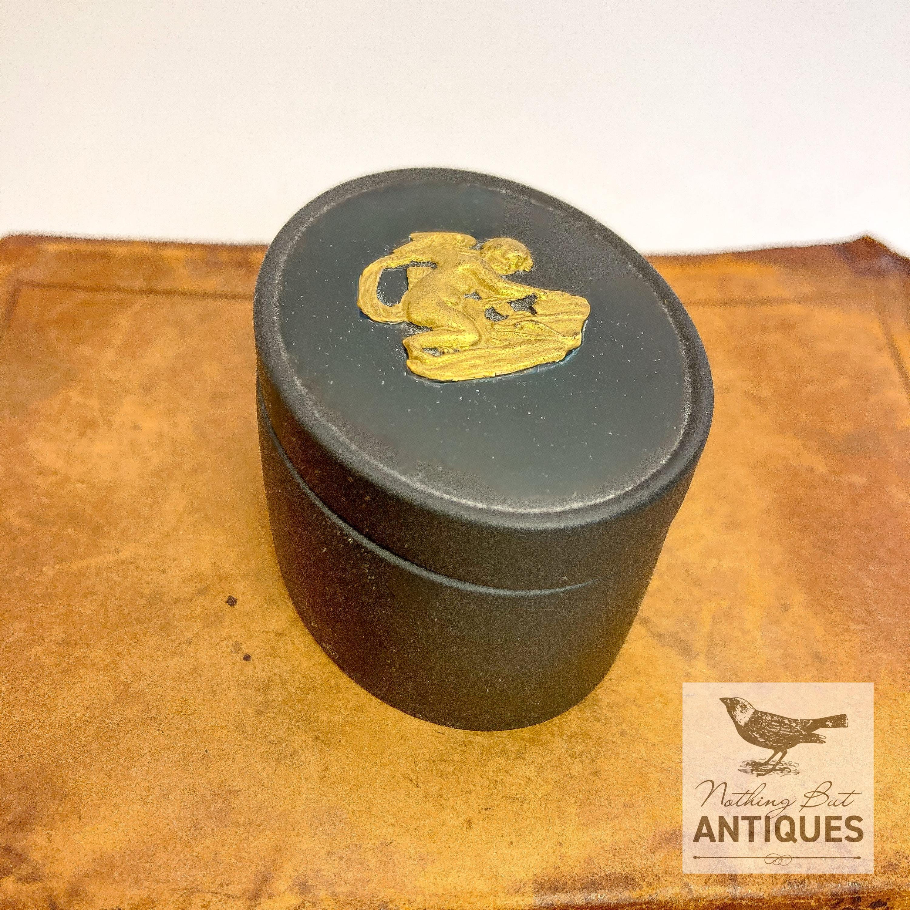 Black Wedgwood Trinket Box - Etsy