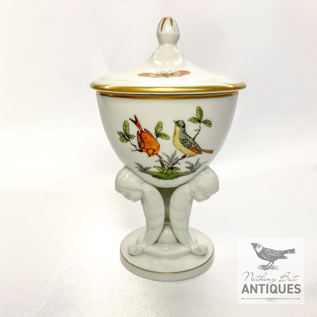 ヘレンド　鳥　陶器置物 ヘレンド 鳥 陶器置物 ヘレンド HEREND 陶器 青い鳥 置物