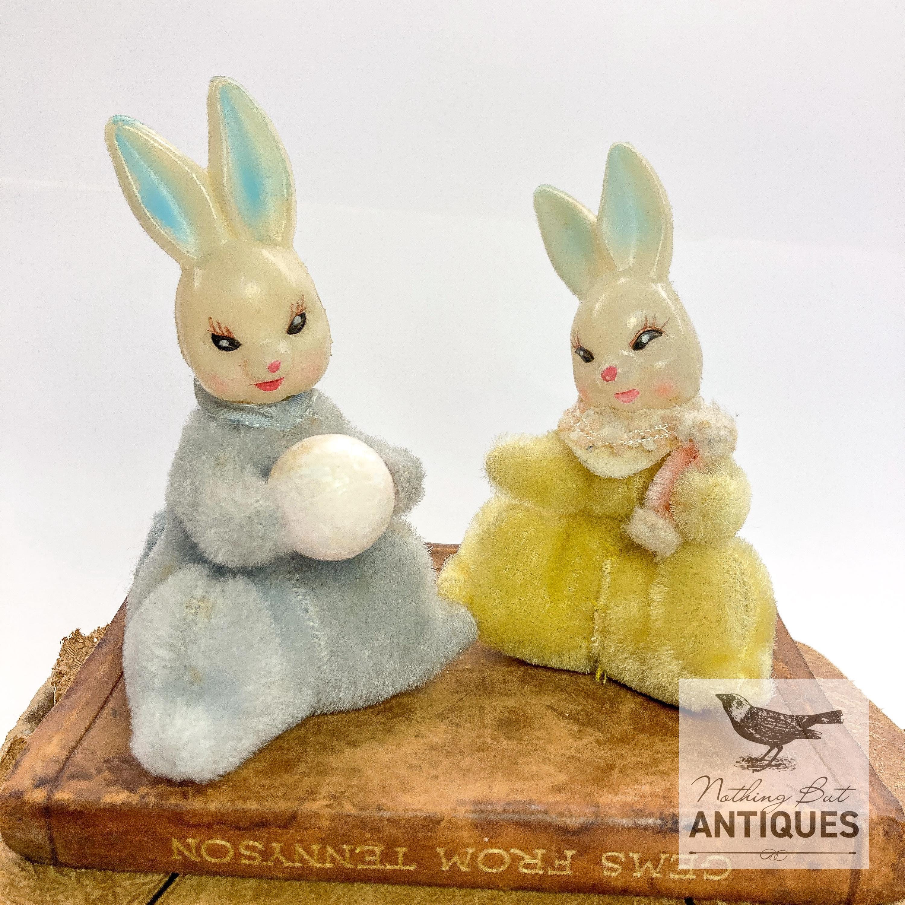 Vintage Yellow Bunny Plush - Etsy