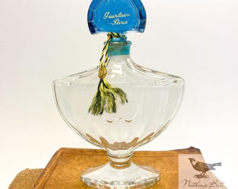 Vintage Guerlain Paris Shalimar Kristallparfümflasche, Baccarat Design, französisch, ca. 1960er - 80er Jahre