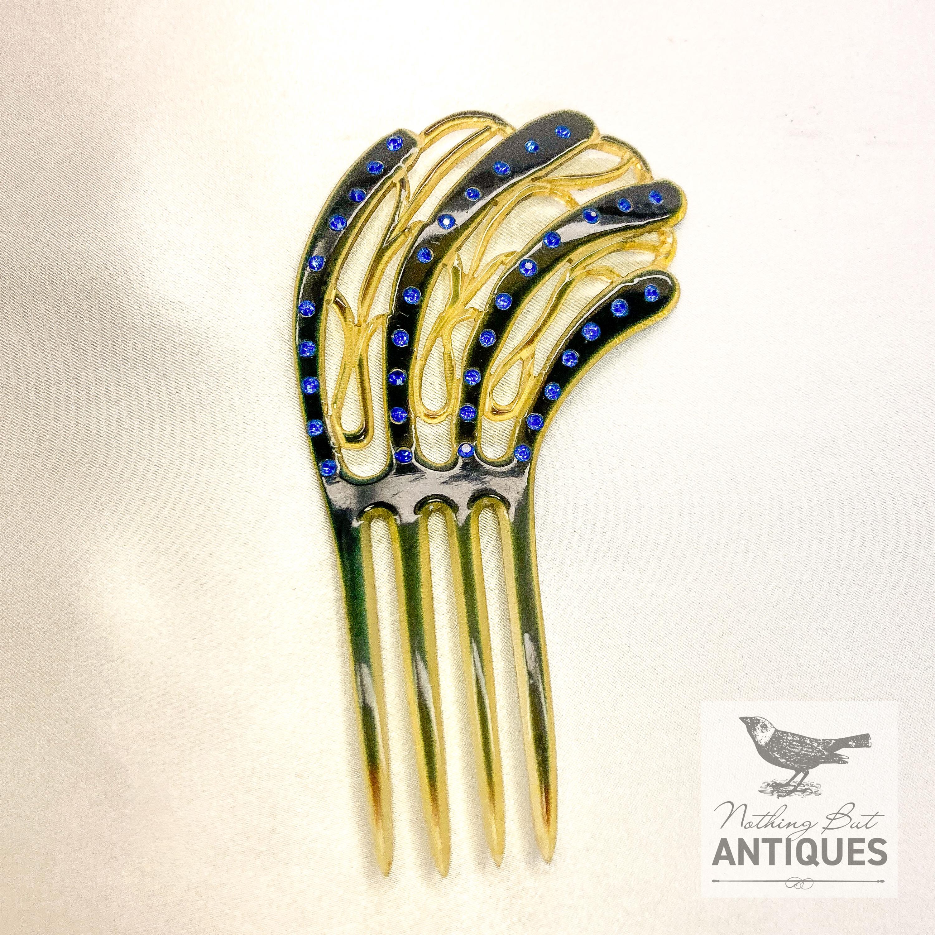 Steampunk hair fork from the Edwardian Ball ?⚙️ Ca. 1850 VICTORIAN Era STERLING HAIRPIN, Bun Holder Hair Pin  main image 2