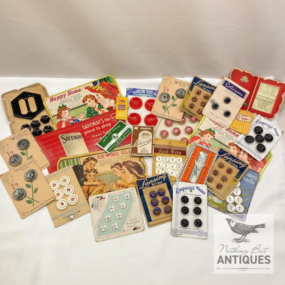 buttons and sewing notions