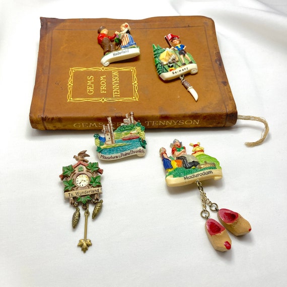 Vintage German Souvenir Hat Cap Pins c. 1960s - 1… - image 2