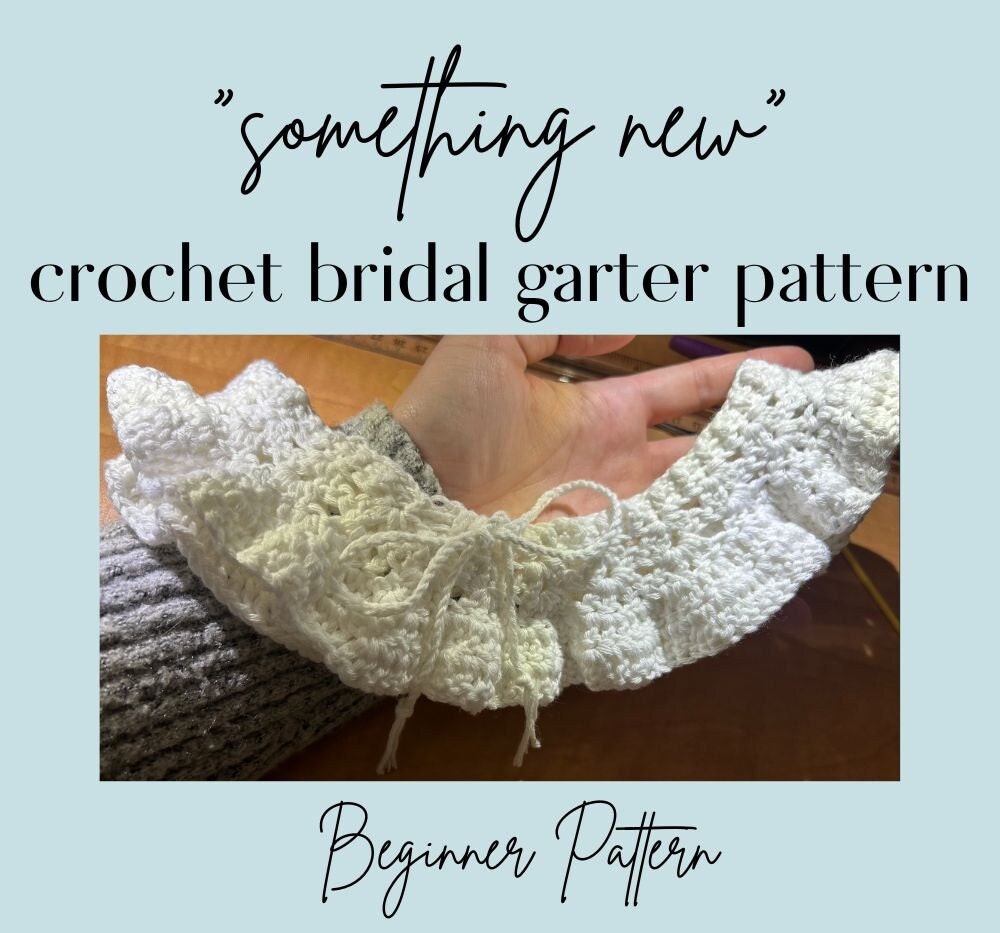 crochet garter belt pattern Bridal Garter Crochet Pattern main image 0