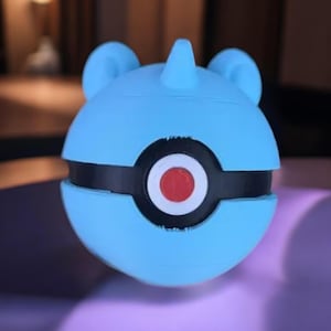 Lapras Pokeball 3D Printed Model - Pokeball Game Collectible Figurine fan art desk pet