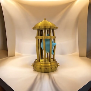 Lumalee in Cage 3D Printed Model - Super Mario Bros Game Collectible Figurine fan art desk pet image 5