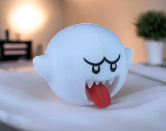 Boo 3D Printed Model - Super Mario Game Collectible Figurine fan art desk pet