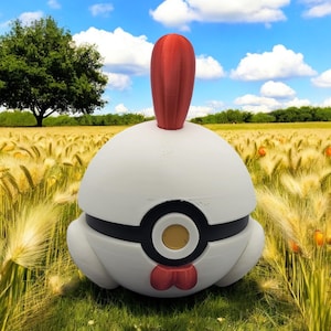 Chikipi Pokeball 3D Printed Model - Palworld Game Collectible Figurine fan art desk pet