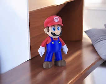 Mario 3D Printed Model - Super Mario Game Collectible Figurine fan art desk pet