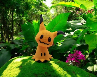 Mimikyu Crochet 3D Printed Model - Pokemon Game Collectible Figurine fan art desk pet