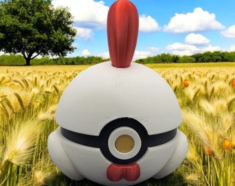 Chikipi Pokeball 3D Printed Model - Palworld Game Collectible Figurine fan art desk pet
