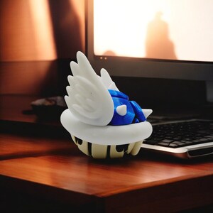 Winged Shell Mario Winged Turtle Shell 3D Printed Model - Super Mario Game Collectible ...