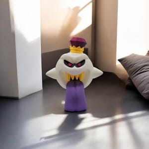 King Boo 3D Printed Model - Super Mario Game Collectible Figurine fan art desk pet