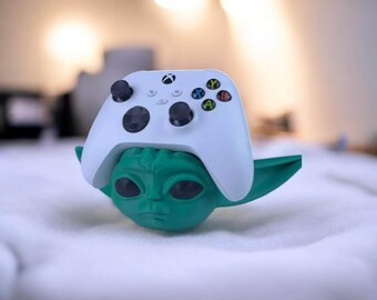 Baby Yoda Controller Holder 3D Printed Model - Mandalorean Game Collectible Figurine fan art desk pet