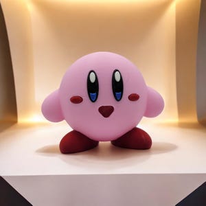 Kirby 3D Printed Model - Kirby Game Collectible Figurine fan art desk pet
