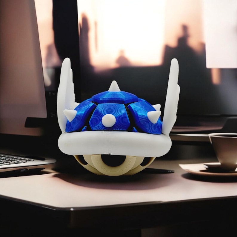 Winged Shell Mario Winged Turtle Shell 3D Printed Model - Super Mario Game Collectible ...
