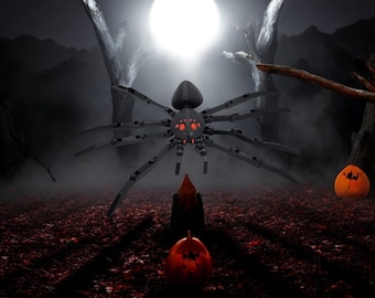 Articulated Spider 3D Printed Model - Halloween Game Collectible Figurine fan art desk pet