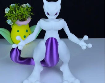 Mewtwo 3D Printed Model - Pokemon Game Collectible Figurine fan art desk pet