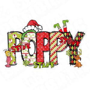 POPPY Grinch, Weihnachten, transparenter Hintergrund, 300 oder besser, png Bilddatei