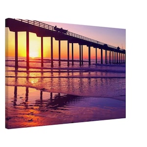 Impression sur toile La Jolla Beach : photographie de paysages océaniques côtiers de la Californie