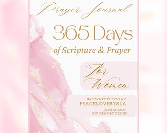 Digital Daily Journal, 365 Daily Prayer Journal for Women | 2024 Pastel Bible Verses, Daily Devotional | Goodnotes PDF, iPad