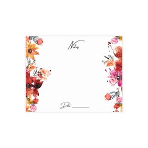 Bundel met ansichtkaarten met bloemenprint: perfect voor uitnodigingen, bedankkaarten, briefpapiersets, cadeaus en persoonlijke notities