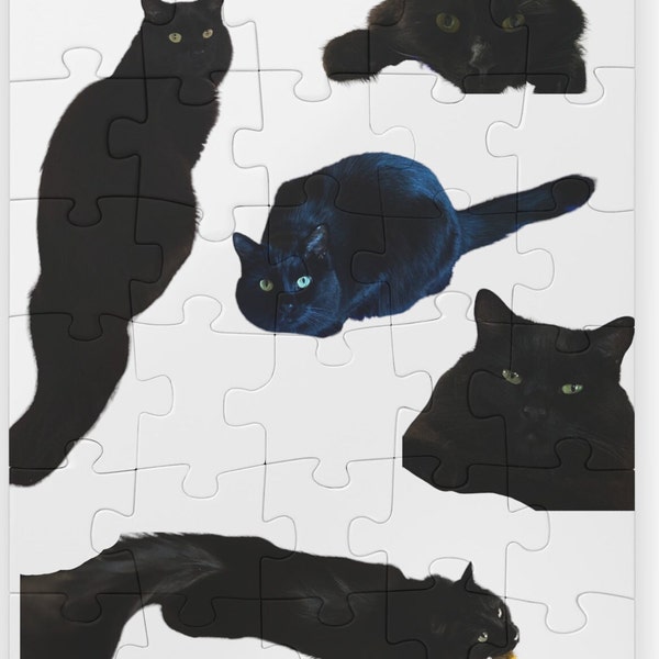 Kids' Puzzle, 30-Piece, Maine Coon puzzle, infant gift, elementary age, cat lover, kids gift, toy, I love my Maine coon, black cat lover,