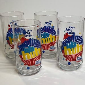 Vintage Diet Pepsi Uh Huh You Got The Right One Baby Ray Charles Glasses 4