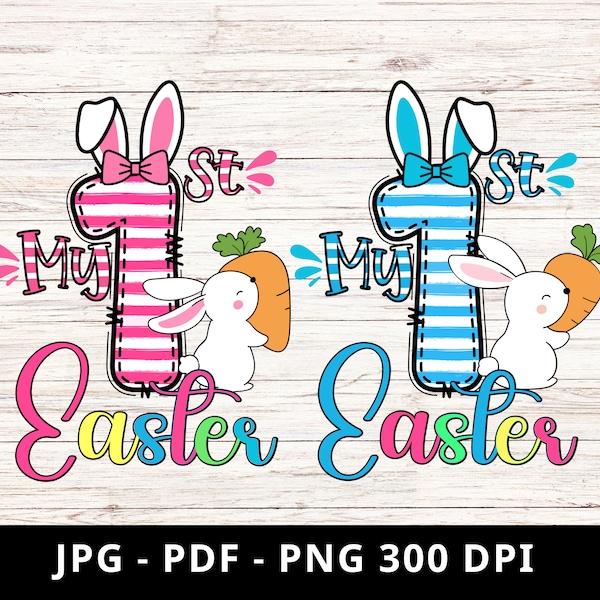 My 1st Easter, Baby First Easter clipart, My First Easter PNG Sublimation Design, Easter PNG sublimation design download, Clipart for Baby