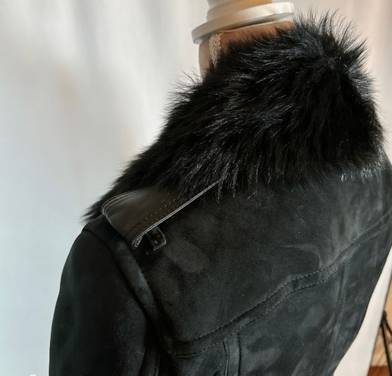 Burberry Black Coat, Shearling Lambskin Coat, Wom… - image 5