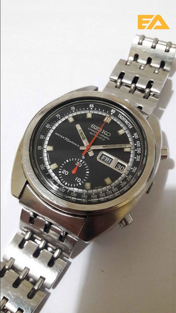 Retro 6139 6012 Automatic Chronograph bruce Lee model Full